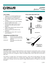 Datasheet DS9092T производства MAXIM