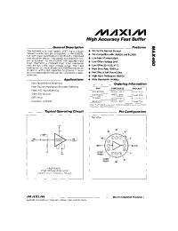Datasheet EL2005CG manufacturer MAXIM