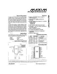 Datasheet ICL7106 manufacturer MAXIM