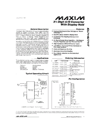 Datasheet ICL7116C/D manufacturer MAXIM