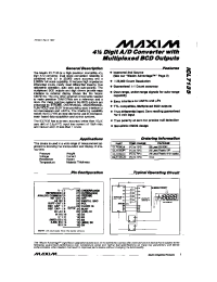 Datasheet ICL7135C/D производства MAXIM