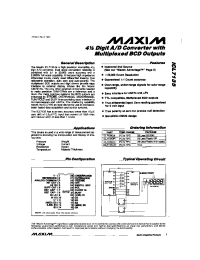 Datasheet ICL7135CPI manufacturer MAXIM