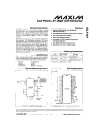 Datasheet ICL7137 manufacturer MAXIM