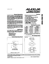 Datasheet ICL7652 manufacturer MAXIM