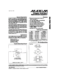 Datasheet ICL7652IJD производства MAXIM