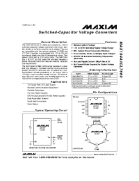 Datasheet ICL7660C/D manufacturer MAXIM