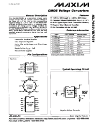 Datasheet ICL7662C/D manufacturer MAXIM