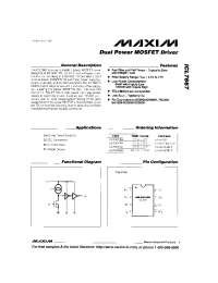 Datasheet ICL7667C manufacturer MAXIM