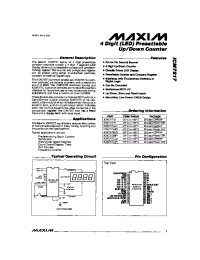 Datasheet ICM7217AIJI manufacturer MAXIM