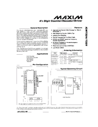 Datasheet ICM7225 manufacturer MAXIM