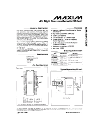 Datasheet ICM7225I manufacturer MAXIM