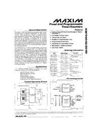 Datasheet ICM7242IPA manufacturer MAXIM