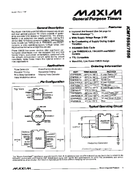 Datasheet ICM7555I manufacturer MAXIM