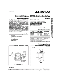 Datasheet IH5041C производства MAXIM