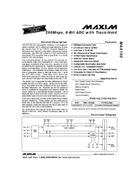 Datasheet MAX100 manufacturer MAXIM