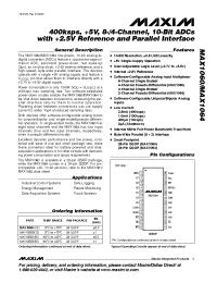 Datasheet MAX1060BCEI manufacturer MAXIM