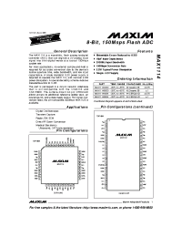 Datasheet MAX1114 manufacturer MAXIM