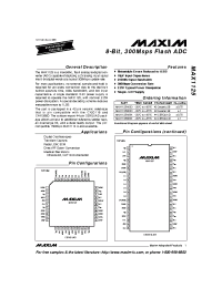 Datasheet MAX1125 manufacturer MAXIM