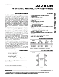 Datasheet MAX1145AEAP manufacturer MAXIM