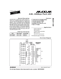 Datasheet MAX1150BIZS manufacturer MAXIM