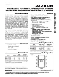 Datasheet MAX1153 manufacturer MAXIM