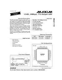 Datasheet MAX1172CBH manufacturer MAXIM