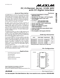 Datasheet MAX1204ACPP manufacturer MAXIM