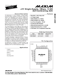 Datasheet MAX1205CMH manufacturer MAXIM