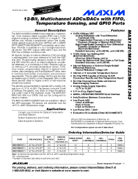 Datasheet MAX1221 manufacturer MAXIM