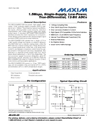 Datasheet MAX1224CTC-T manufacturer MAXIM