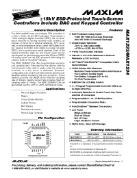 Datasheet MAX1234 manufacturer MAXIM