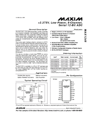 Datasheet MAX1245AE manufacturer MAXIM