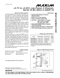 Datasheet MAX1248 manufacturer MAXIM