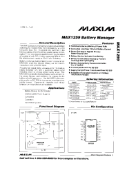 Datasheet MAX1259 manufacturer MAXIM