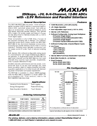 Datasheet MAX1261AEEI manufacturer MAXIM