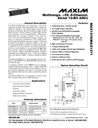 Datasheet MAX1270C manufacturer MAXIM