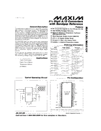 Datasheet MAX130ACQH manufacturer MAXIM