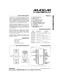 Datasheet MAX133 manufacturer MAXIM