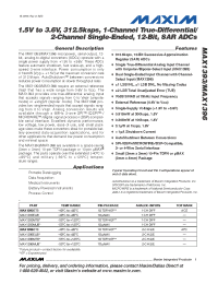 Datasheet MAX1393 manufacturer MAXIM