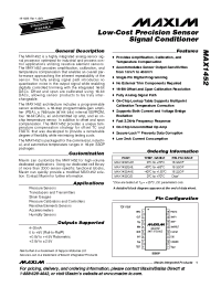 Datasheet MAX1452CAE manufacturer MAXIM