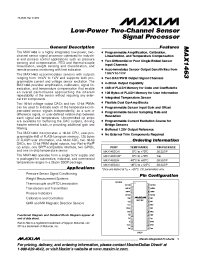 Datasheet MAX1463CAI manufacturer MAXIM