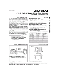 Datasheet MAX1483CUA manufacturer MAXIM
