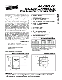 Datasheet MAX1572 manufacturer MAXIM