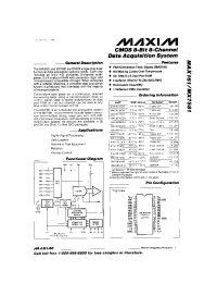 Datasheet MAX161ACPI manufacturer MAXIM