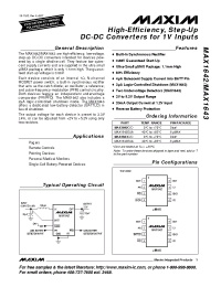 Datasheet MAX1643C/D manufacturer MAXIM