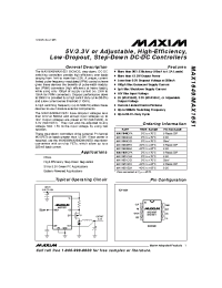 Datasheet MAX1651C manufacturer MAXIM