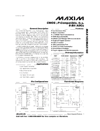 Datasheet MAX165AC manufacturer MAXIM