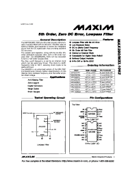 Datasheet MAX280CWE manufacturer MAXIM
