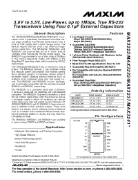 Datasheet MAX3222CAP manufacturer MAXIM