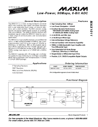 Datasheet MAX4527CUA manufacturer MAXIM